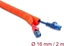 Picture of Delock Cable Protection Sleeve self-closing 2 m x 16 mm orange