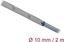 Picture of Delock Cable protection sleeve with snap button fastener heat-resistant 2 m x 10 mm grey / black