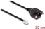 Picture of Delock Cable RJ10 plug to RJ10 jack for installation 30 cm black