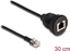 Изображение Delock Cable RJ12 plug to RJ12 jack for installation 30 cm black