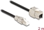Picture of Delock Cable RJ45 plug field assembly to Keystone Module RJ45 jack Cat.6A 2 m