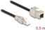 Изображение Delock Cable RJ45 plug field assembly to Keystone Module RJ45 jack Cat.6A 50 cm