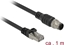 Attēls no Delock Cable RJ45 plug to M12 plug 8 pin A-coded Cat.5e SFTP 1 m