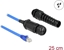 Picture of Delock Cable RJ45 plug to RJ45 jack Cat.6 waterproof with cable gland and bend protection