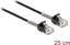 Изображение Delock Cable RJ45 plug to RJ45 plug with bend protection Cat.6A 25 cm black