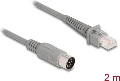 Picture of Delock Cable RJ50 male to DIN 8 pin male 2 m grey