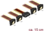 Attēls no Delock Cable SATA 15 pin power plug with latching function > SATA 15 pin power receptacle 4 x down 15 cm