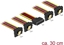 Attēls no Delock Cable SATA 15 pin power plug with latching function > SATA 15 pin power receptacle 4 x down 30 cm