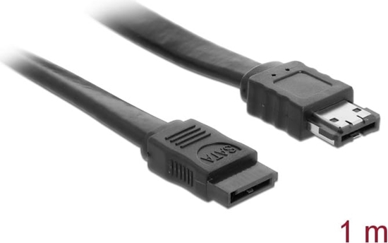 Picture of Delock Cable SATA 3 Gb/s receptacle > eSATA receptacle 1 m black