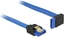 Picture of Delock Cable SATA 6 Gb/s receptacle straight > SATA receptacle upwards angled 20 cm blue with gold clips