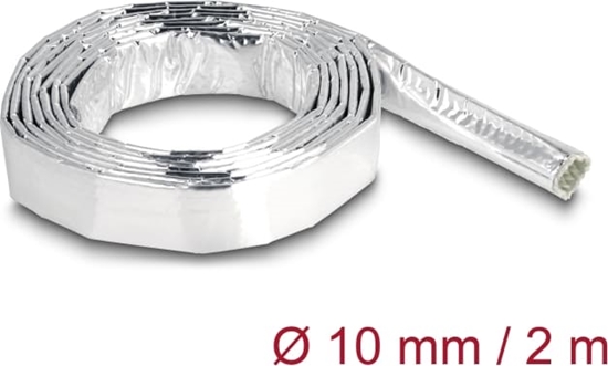 Picture of Delock Cable Sleeve made of glass fiber and aluminium 2 m x 10 mm
