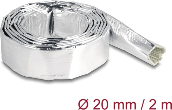 Picture of Delock Cable Sleeve made of glass fiber and aluminium 2 m x 20 mm