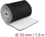 Picture of Delock Cable sleeve neoprene flexible with hook-and-loop fastener 1.5 m x 135 mm black / white