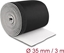 Изображение Delock Cable sleeve neoprene flexible with hook-and-loop fastener 3 m x 135 mm black / white