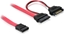 Picture of Delock Cable Slim SATA female > SATA 7 pin + SATA 15 pin 5 V 30 cm