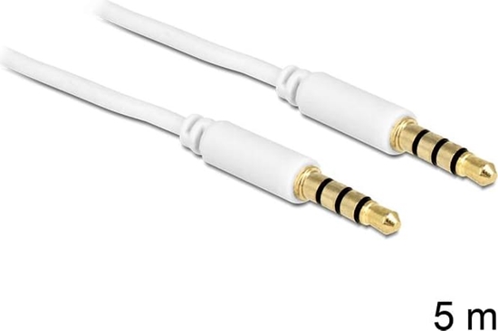Picture of Delock Cable Stereo Jack 3.5 mm 4 pin male > male 5 m
