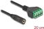 Attēls no Delock Cable Stereo jack female 3.5 mm 4 pin to Terminal Block Adapter 20 cm