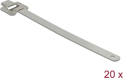 Picture of Delock Cable tie stainless steel reusable with folding clasp L 150 x W 10 mm 20 pieces