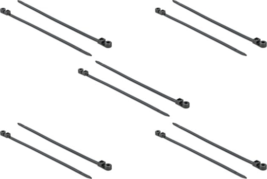 Picture of Delock Cable Tie with Fastening Eyelet L 300 x W 7.6 mm black 10 pieces