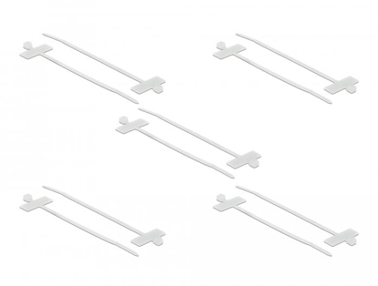 Picture of Delock Cable Tie with Label Tap L 100 x W 2.5 mm white 10 pieces