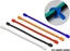 Изображение Delock Cable Ties flexible L 80 x W 4 mm assorted colors set 10 pieces