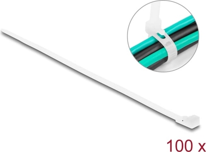 Picture of Delock Cable ties reusable L 200 x W 4.8 mm 100 pieces white
