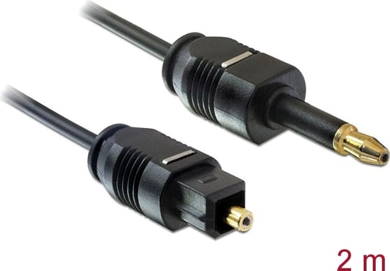Picture of Delock Cable Toslink Standard male > Toslink mini 3.5 mm male 2 m