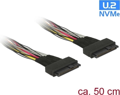 Picture of Delock Cable U.2 SFF-8639 female > U.2 SFF-8639 female 50 cm