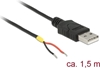 Picture of Delock Cable USB 2.0 Type-A male > 2 x open wires power 1.5 m Raspberry Pi