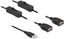 Attēls no Delock Cable USB Type-A male to 2 x USB Type-A female with switch 1 m