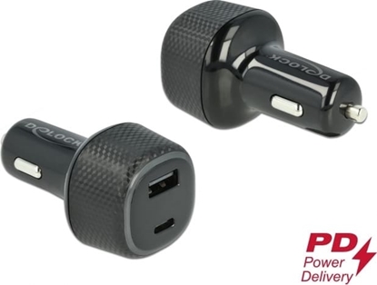 Picture of Delock Car charger USB Type-C™ PD 3.0 and USB Type-A with 63 W