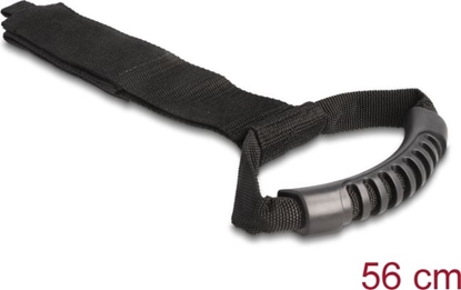 Изображение Delock Carrying Strap with hook-and-loop fastener L 560 x W 50 mm black 2 pieces