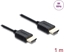 Изображение Delock Coaxial High Speed HDMI cable 8K 60 Hz 48 Gbps with braided coating 1 m