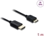 Изображение Delock Coaxial High Speed HDMI cable HDMI male to Mini HDMI male 8K 60 Hz 1 m