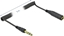 Picture of Delock Coiled Cable Extension 3 pin 6.35 mm Stereo Jack male to Stereo Jack female 2 m black