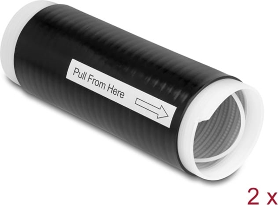 Изображение Delock Cold Shrink Tube 45 mm x 130 mm 2 pcs black