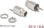 Attēls no Delock Connector DC 5.5 x 2.1 mm female bulkhead soldering version - round 20 V / 9 A