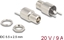Picture of Delock Connector DC 5.5 x 2.5 mm female bulkhead soldering version - round 20 V / 9 A