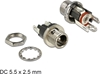Изображение Delock Connector DC 5.5 x 2.5 x 9.5 mm female bulkhead soldering version