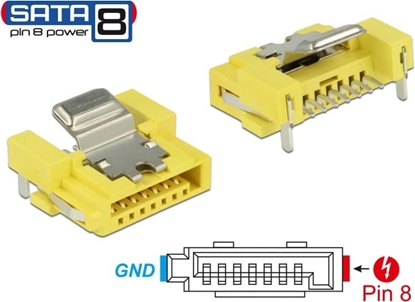 Изображение Delock Connector SATA 6 Gb/s receptacle 8 pin power
