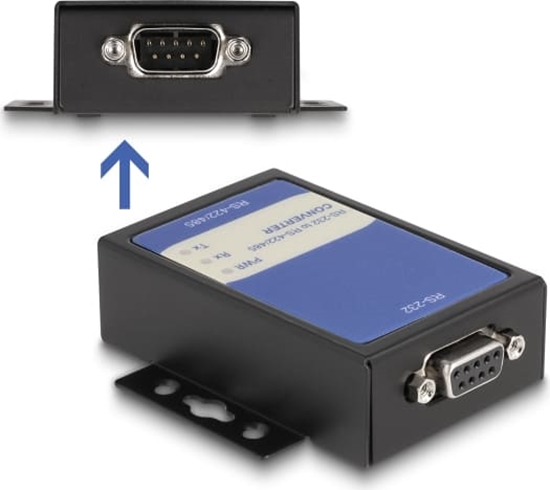 Изображение Delock Converter 1 x RS-232 to 1 x RS-422/485 with 15 kV ESD protection power supply 240 V