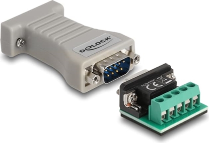 Изображение Delock Converter 1 x Serial RS-232 DB9 female to 1 x Serial RS-422/485 DB9 male with ESD protection 15 kV