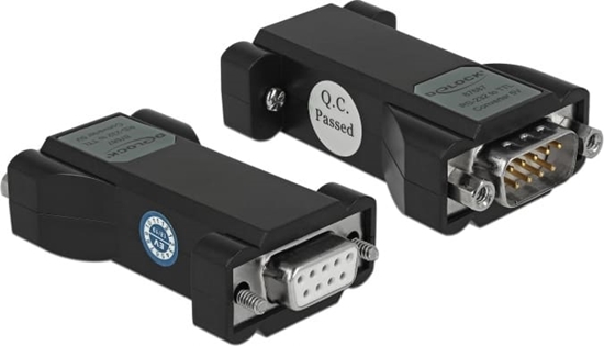 Изображение Delock Converter 1 x Serial RS-232 DB9 female to 1 x Serial TTL / CMOS 5 V DB9 male with ESD protection 3 kV and extended temperature range