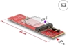 Изображение Delock Converter M.2 Key M male > M.2 Key E slot for USB and PCIe modules