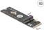 Attēls no Delock Converter M.2 Key M male to M.2 Key E slot for USB and PCIe modules
