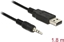 Picture of Delock Converter USB 2.0 male > TTL 2.5 mm 3 pin stereo jack male 1.8 m (3.3 V )