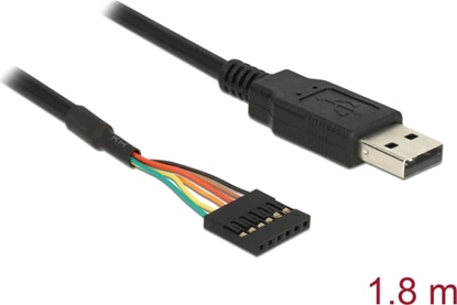 Изображение Delock Converter USB 2.0 male > TTL 6 pin pin header female 1.8 m (5 V)