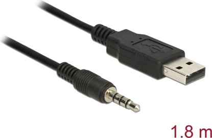 Изображение Delock Converter USB 2.0 Type-A male to Serial TTL 3.5 mm 4 pin stereo jack 1.8 m (3.3 V)