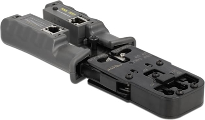 Изображение Delock Crimp tool with stripper and network tester for 8P (RJ45), 6P (RJ12/11), 6P DEC or 4P (RJ10) plugs