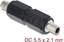 Attēls no Delock DC Barrel Jack Adapter DC 5.5 x 2.1 mm female to female with thread straight